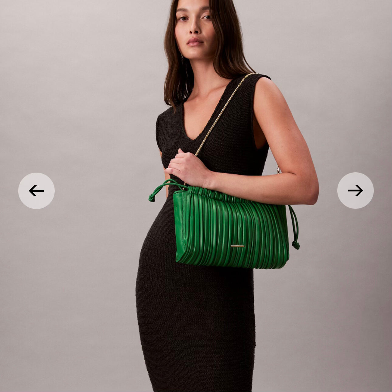 Drawstring Plisse Crossbody Bag