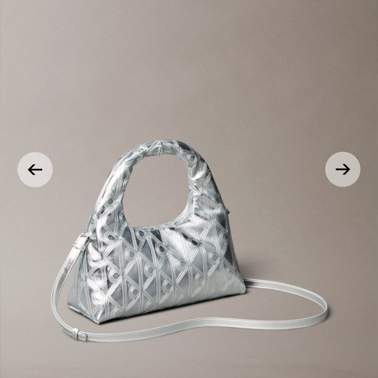 Puffer Emblem Logo Metallic Mini Bag